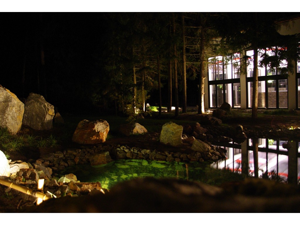 The classic japanese garden at night - Japankert

